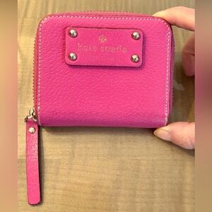 Kate Spade Vibrant Pink Zip Wallet